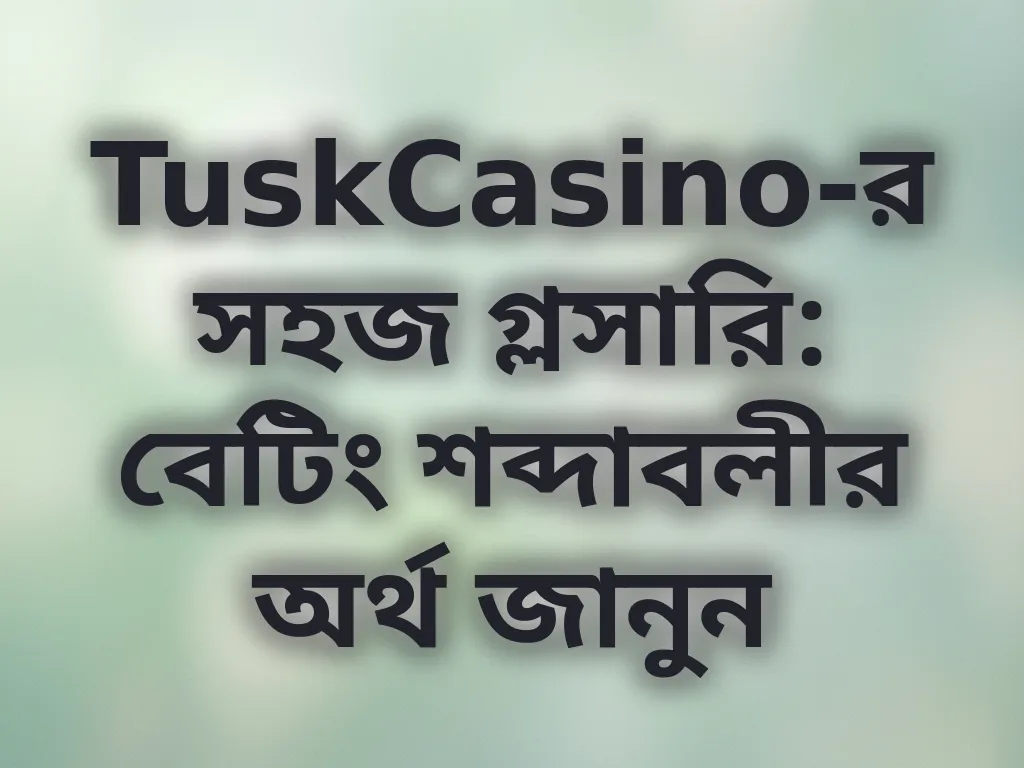 বেটিং শব্দাবলীর অর্থ